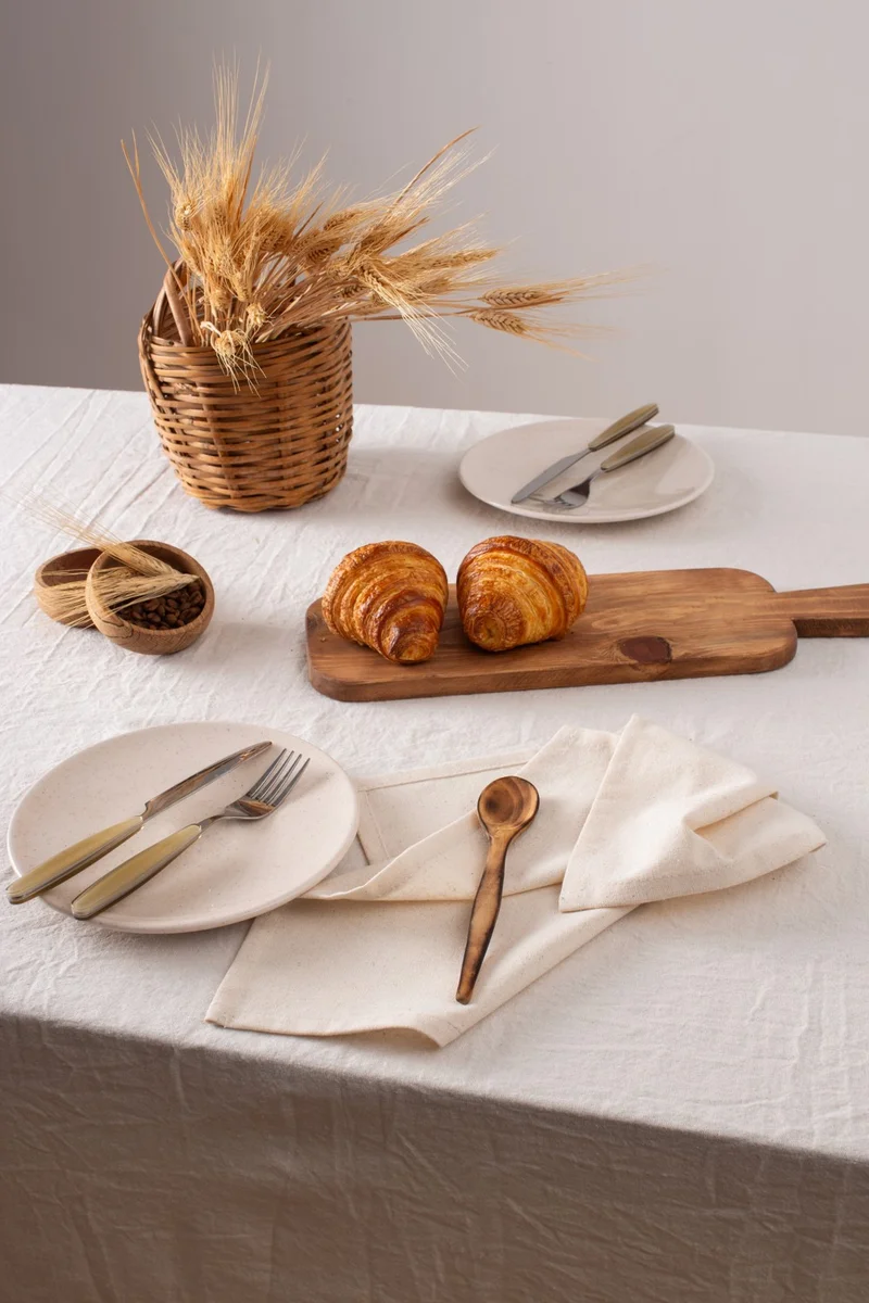 ويلستيل Tissue | 2-Pack Organic Raw Linen Napkin 40 X 40 Cm
