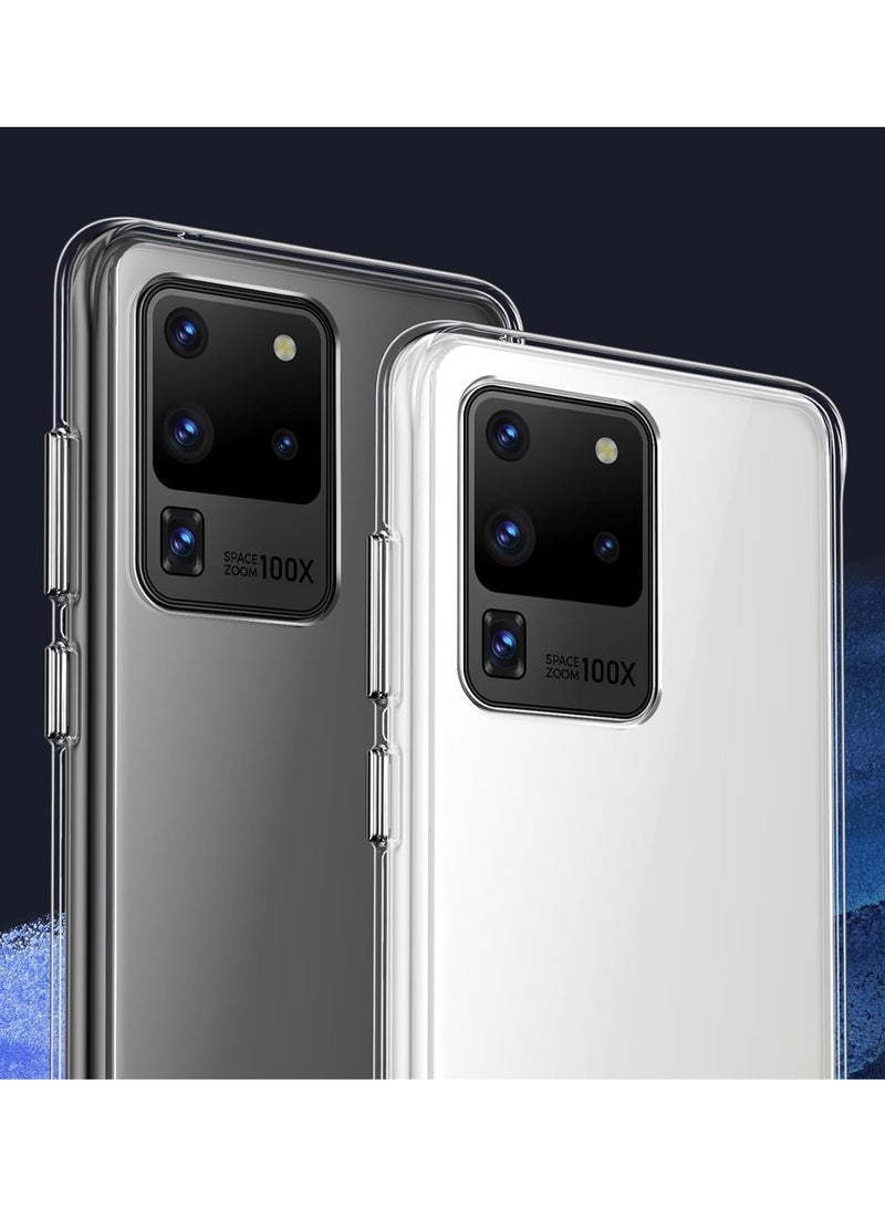 Bills Samsung Galaxy S20 ULTRA Case - Crystal Clear Soft TPU Slim Anti-Shock Transparent Back Cover with Ultimate Protection - Image 2