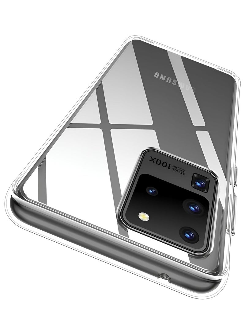 Bills Samsung Galaxy S20 ULTRA Case - Crystal Clear Soft TPU Slim Anti-Shock Transparent Back Cover with Ultimate Protection - Image 1