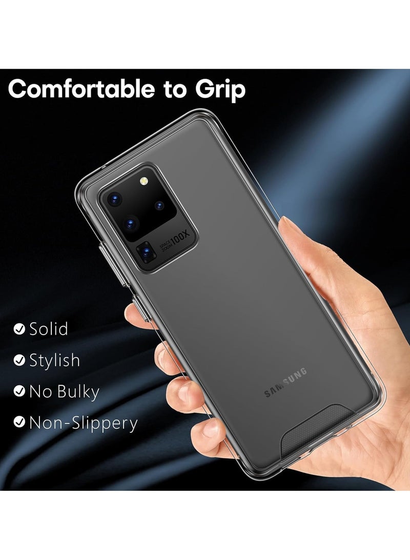 Bills Samsung Galaxy S20 ULTRA Case - Crystal Clear Soft TPU Slim Anti-Shock Transparent Back Cover with Ultimate Protection - Image 4