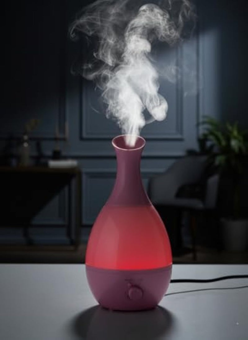 Humidifier, Diffuser, Aroma and Air Purifier of Bacteria and Soil Ultrasonic with Changing Lights(Full Pink) - Image 2