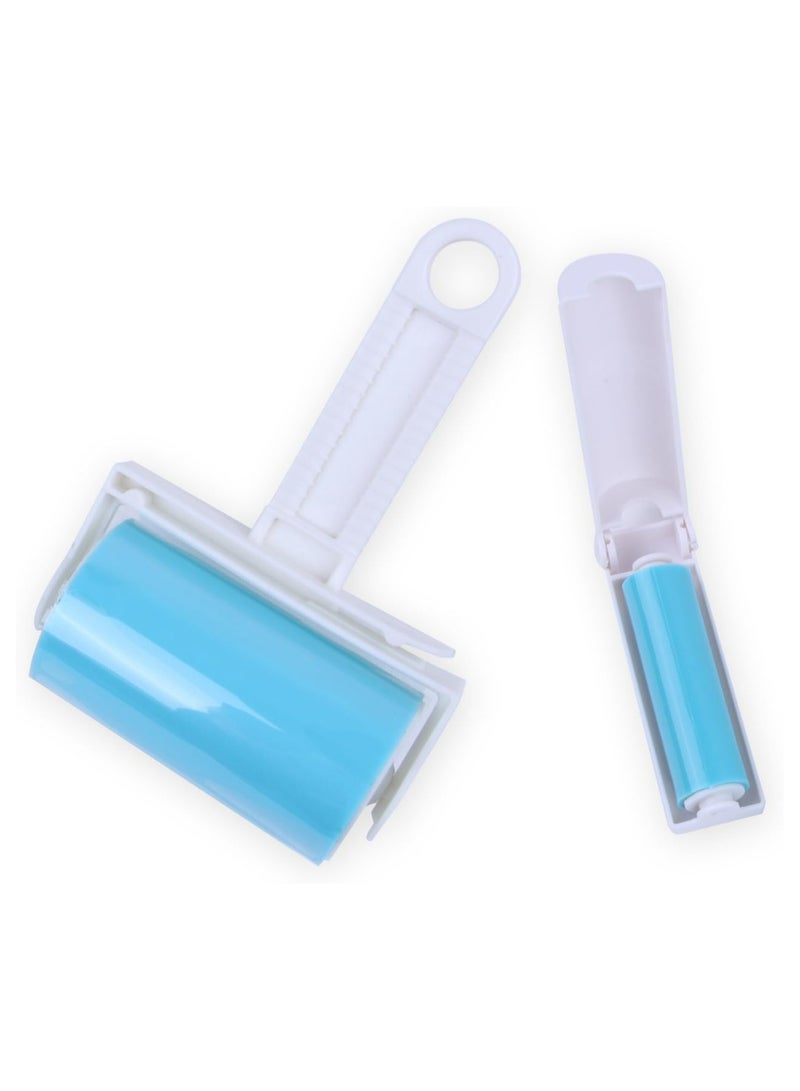 Oasisgalore Reusable Lint Roller, Sticky Pet Hair Remover Brush (Blue) - Image 1
