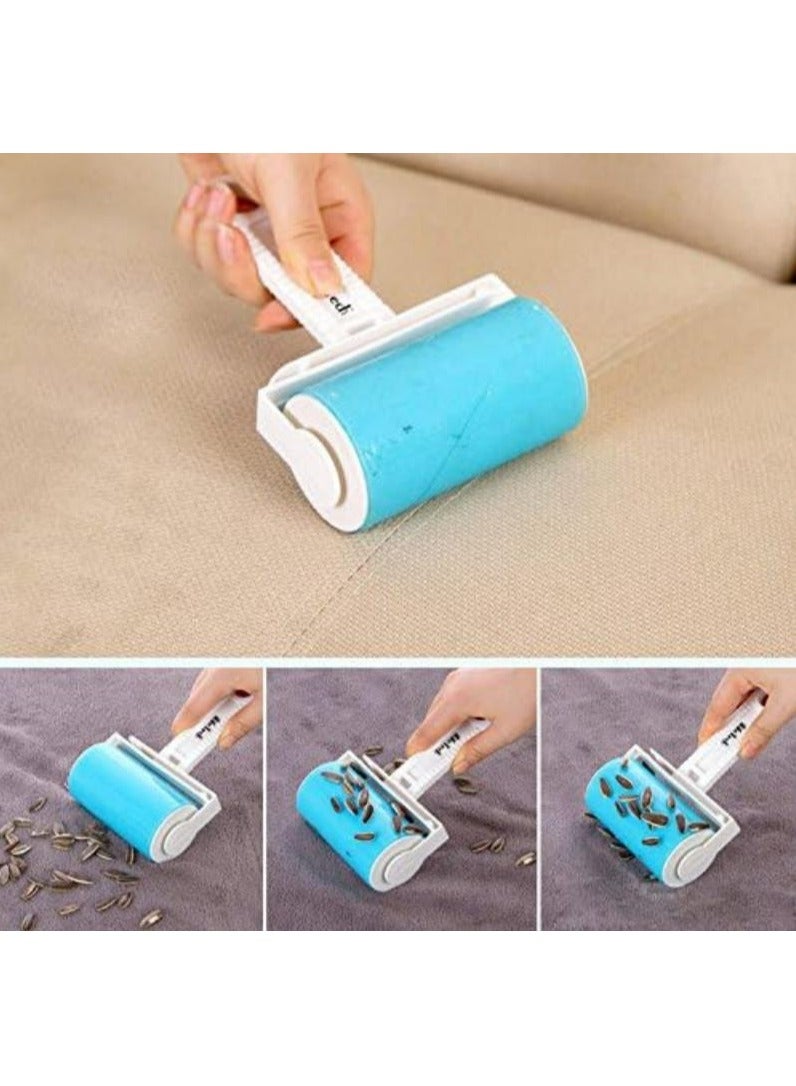 Oasisgalore Reusable Lint Roller, Sticky Pet Hair Remover Brush (Blue) - Image 2