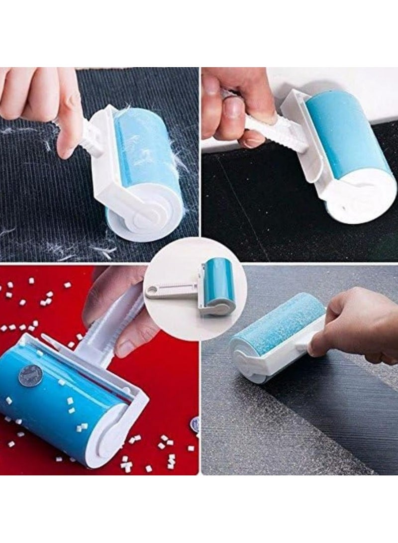 Oasisgalore Reusable Lint Roller, Sticky Pet Hair Remover Brush (Blue) - Image 3