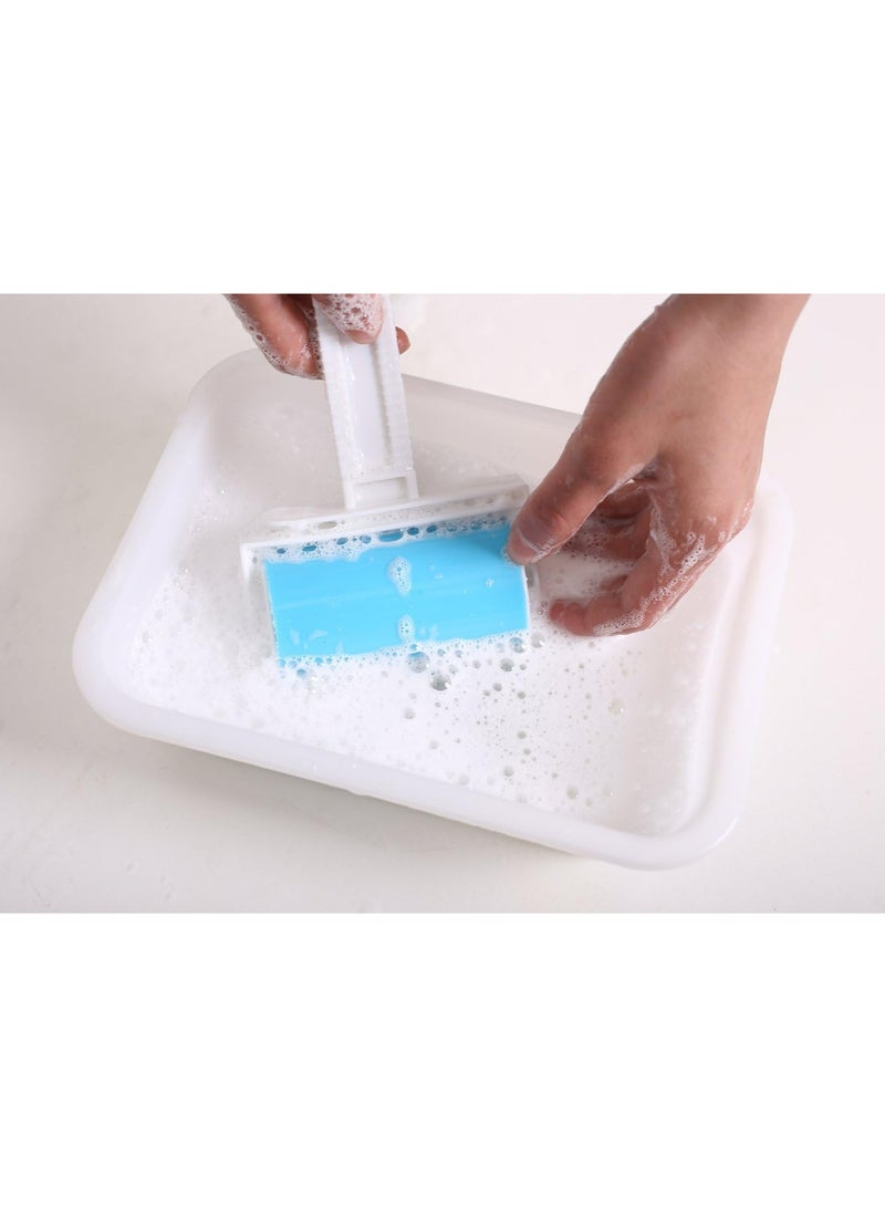Oasisgalore Reusable Lint Roller, Sticky Pet Hair Remover Brush (Blue) - Image 4