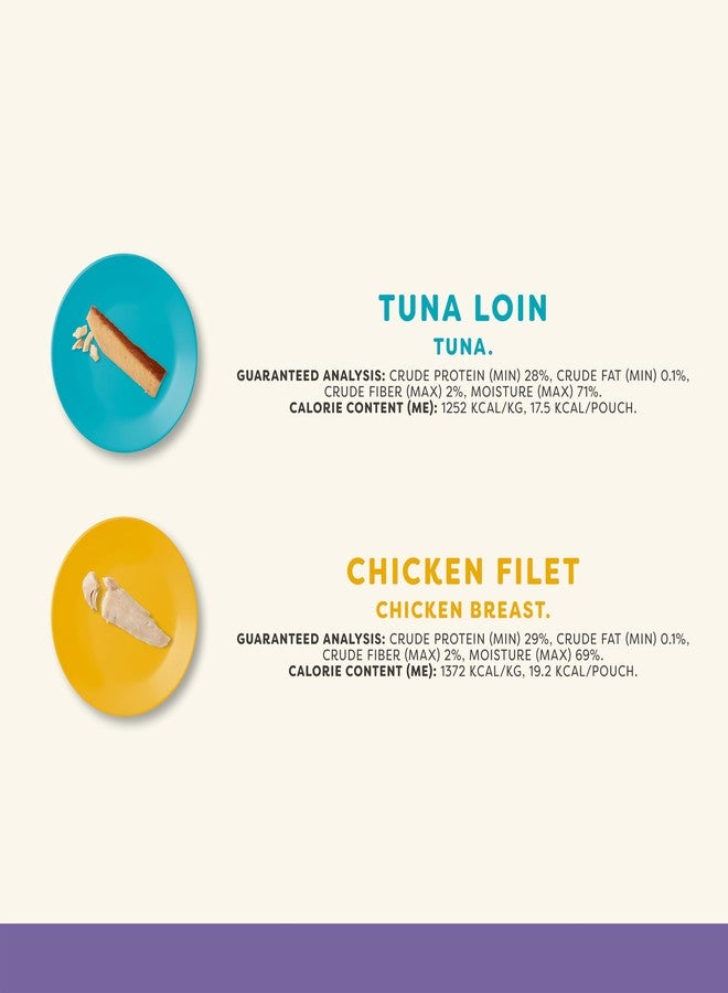 آبلاوس مكافآت أبلاوز الطبيعية للقطط، خالية من الحبوب، غنية بالبروتين، قطع دجاج وتونة كاملة، وجبة خفيفة صحية للقطط بمكون واحد (12 قطعة × 1.06 أونصة) - Image 3