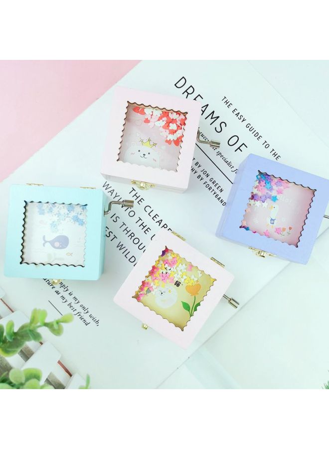 Colorful Wooden Music Box Cute Wooden Patch Music Box Student Creative Gift Birthday Gift Wholesale-Color:Section B  - Image 2