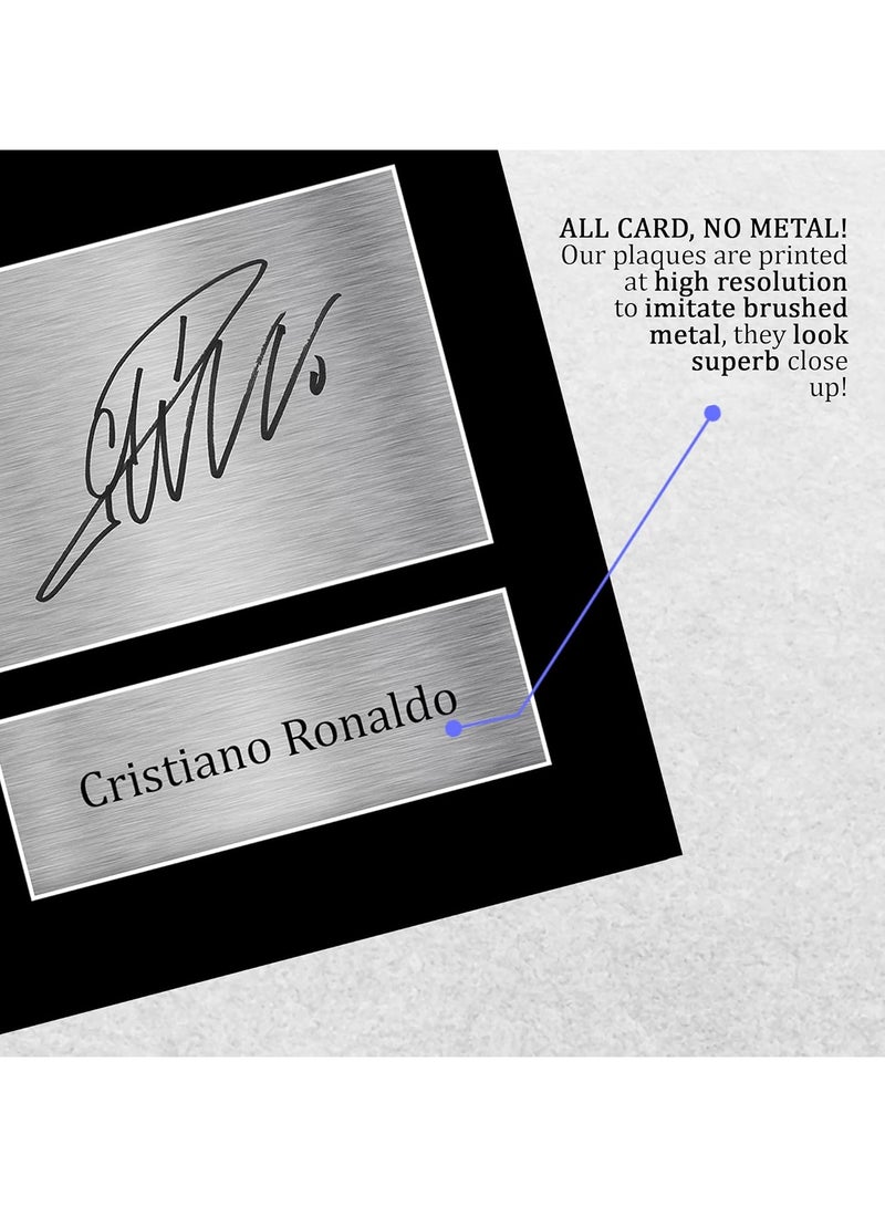Today Idea Cristiano Ronaldo Signed Autographed A4 Photo Print - Official Portugal Gifts Display 29.7x21cm - Image 5