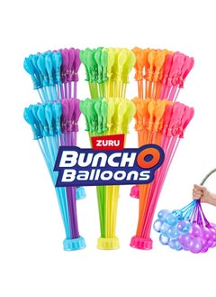 Bunch O Balloons Tropical Party (6 Pack) By Zuru, 200+ Rapid Filling Self Sealing Tropical Colored Water Balloons For Outdoor Family, Friends, Children Summer Fun (6 Pack)  - Image 1