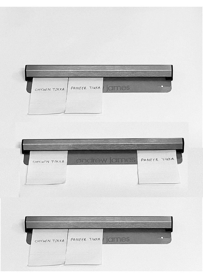 Andrew James Andrew James Stainless Steel 1 Ft (12 Inches) KOT for Kitchen Order Use (European Standard Approved) - Silver, Pack of 3  - Image 1