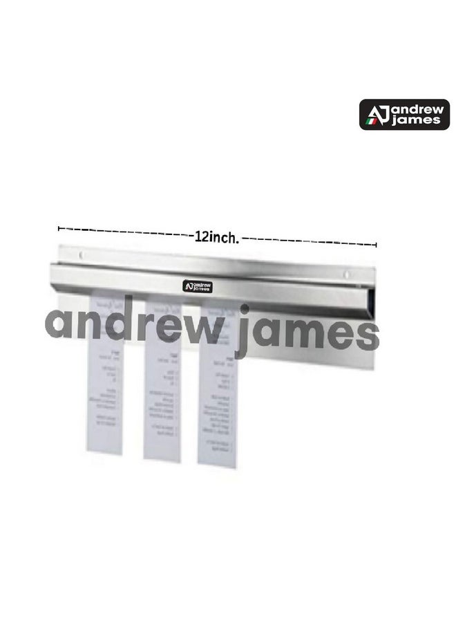 Andrew James Andrew James Stainless Steel 1 Ft (12 Inches) KOT for Kitchen Order Use (European Standard Approved) - Silver, Pack of 3  - Image 3