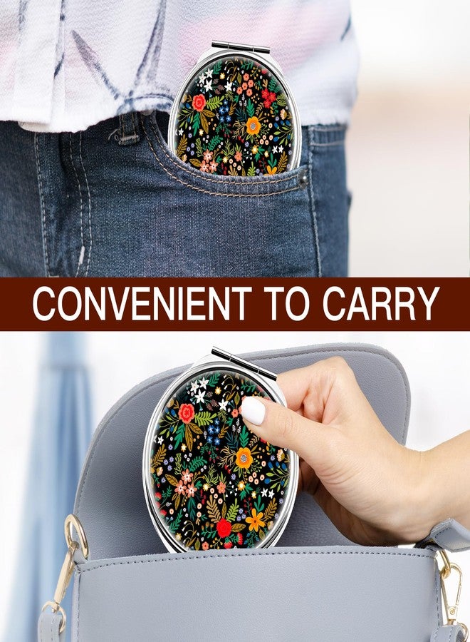 Mokiwala Weekly Pill Case, Medicine Planner, Vitamin Organizer Box, Portable Daily Pill Box with Compartments,Pocket Purse Metal Medicine Organizer Unique Gifts,Wild Flower - Image 5