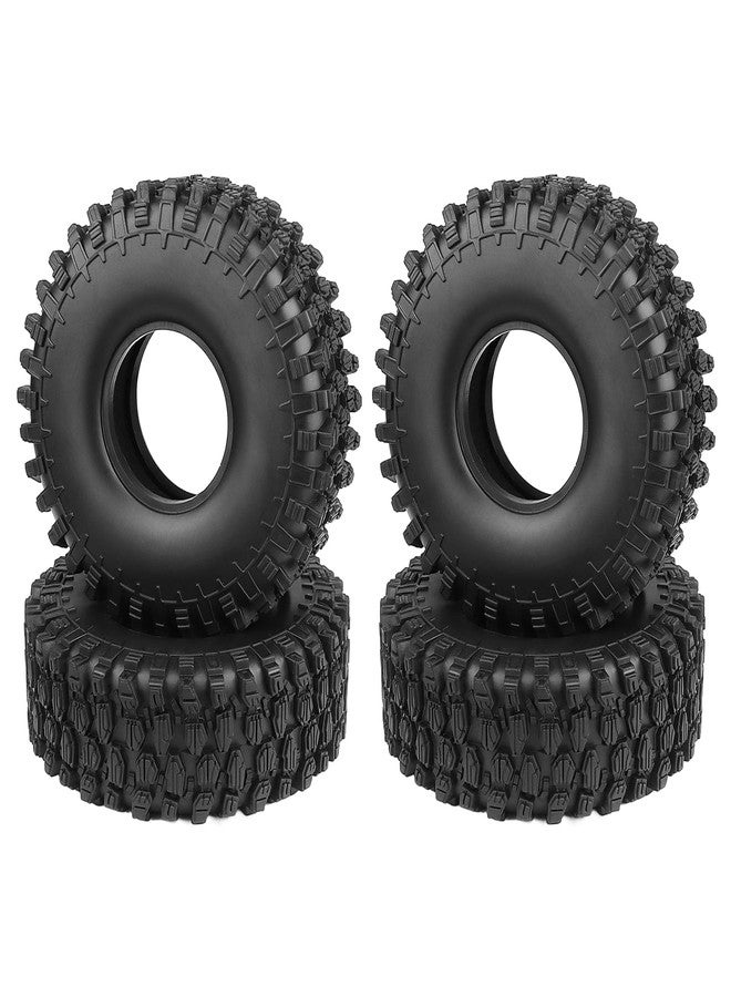 Hobbyfire 4Pcs 1.9 Inch 1/10 Rock Crawler Tires 120mm Outer Diameter Foam Inserts for Axial SCX10 II III Traxxas TRX 4 Redcat Gen 8 RC4WD TF2 RC Car - Image 1