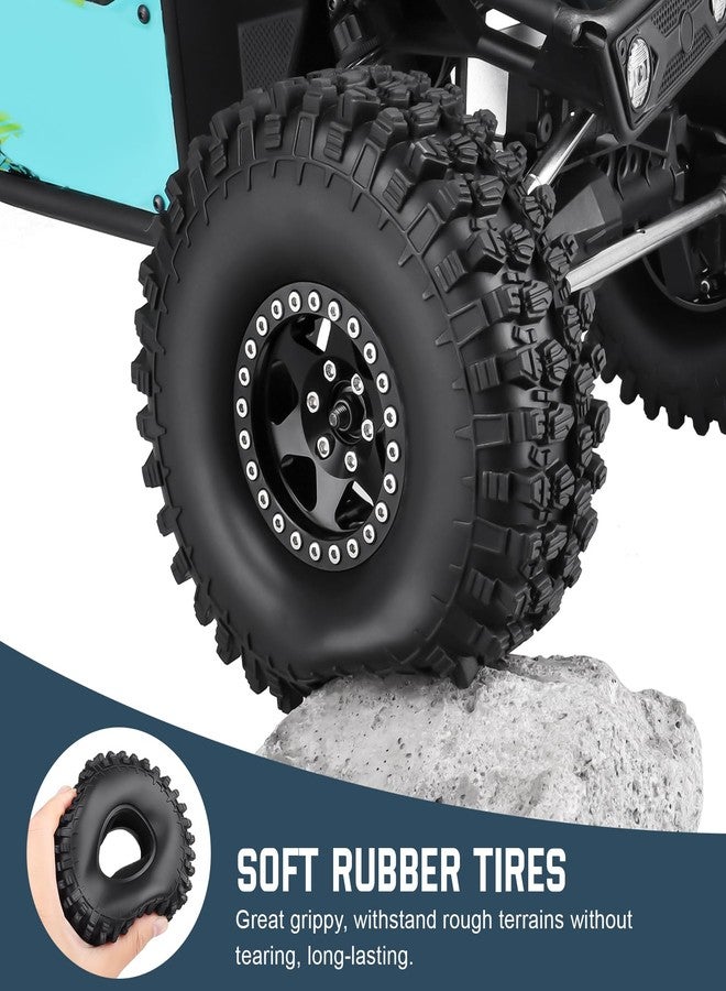 Hobbyfire 4Pcs 1.9 Inch 1/10 Rock Crawler Tires 120mm Outer Diameter Foam Inserts for Axial SCX10 II III Traxxas TRX 4 Redcat Gen 8 RC4WD TF2 RC Car - Image 4