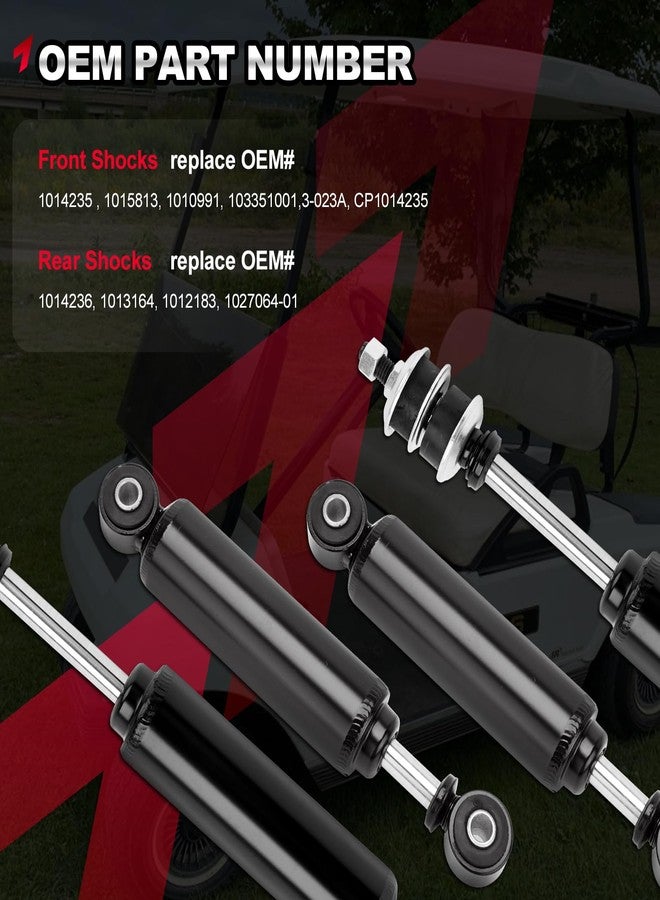 TEMSONE Golf Cart Front and Rear Shock Absorbers Compatible with 2004-up Precedent G&E, 1988-up Club Car DS G&E Replace#1010991, 1015813, 1014235, 1014236 - Image 3