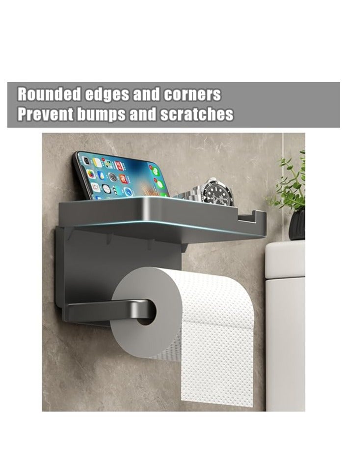 Cross-border bathroom toilet paper roll holder punch-free paper towel storage rack wall-mounted home hotel paper box(BLACK) - Image 4