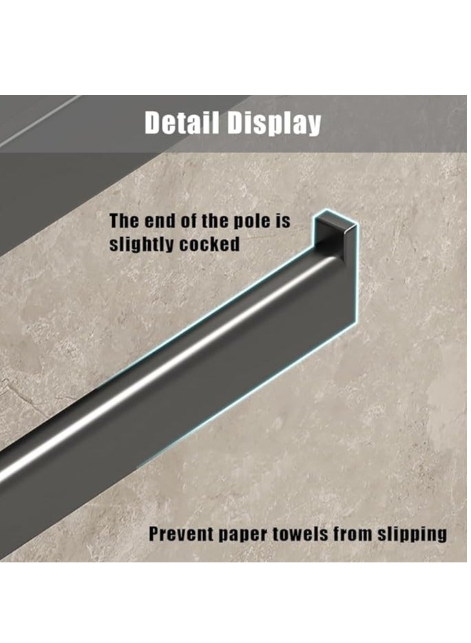 Cross-border bathroom toilet paper roll holder punch-free paper towel storage rack wall-mounted home hotel paper box(BLACK) - Image 3