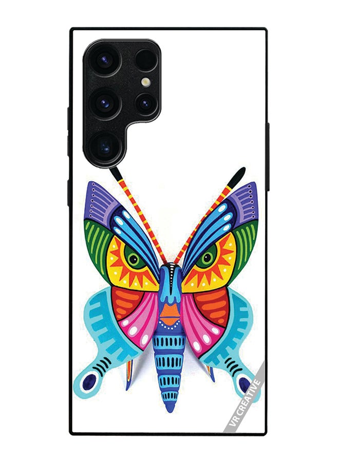 VR CREATIVE Protective Case Cover For Samsung Galaxy S25 Ultra Butterfly Design Multicolour