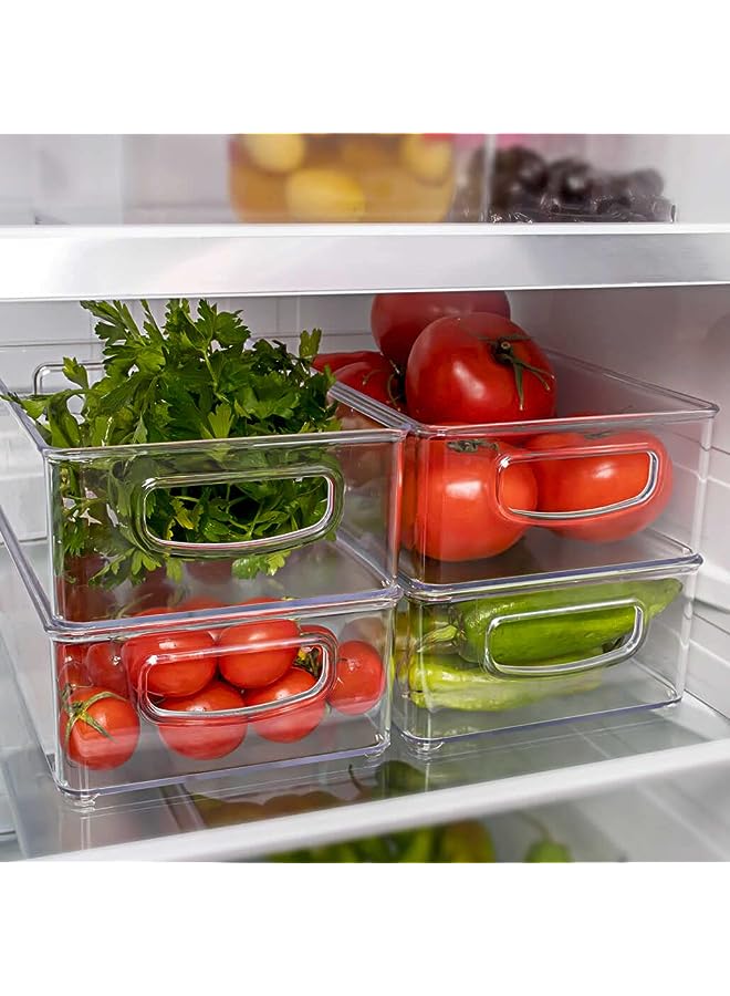ORGANiZERS Fridge Organizer, Stackable Storage Container with Handles, BPA free Clear Drawer Organizer for Kitchen and Refrigerator, Practical Organization for Kitchen, ORG-34 - Image 1