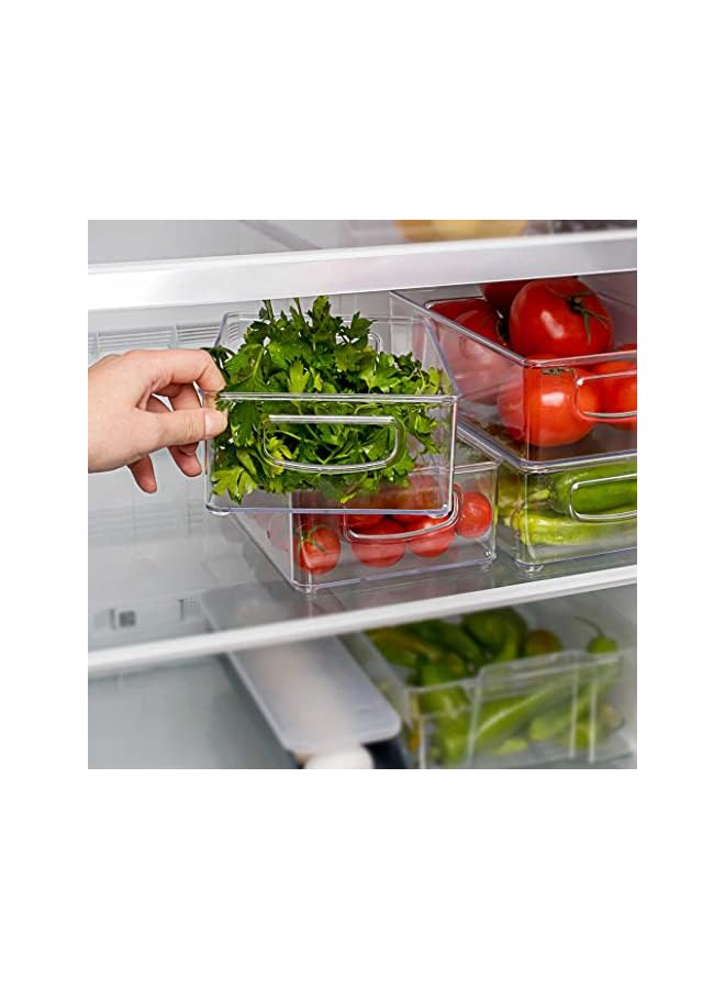 ORGANiZERS Fridge Organizer, Stackable Storage Container with Handles, BPA free Clear Drawer Organizer for Kitchen and Refrigerator, Practical Organization for Kitchen, ORG-34 - Image 3