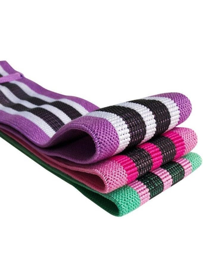 بلا نهاية مجموعة أربطة مقاومة حلقات مكونة من 3 قطع بمستوى مقاومة خفيف ومتوسط ​​وثقيل | متعدد الألوان | للقرفصاء، والتمدد، والورك، والتمارين الثقيلة للرجال والنساء - Image 5