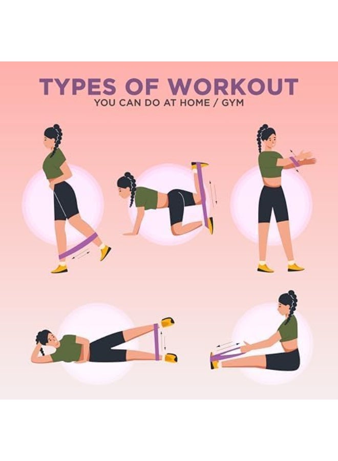 بلا نهاية مجموعة أربطة مقاومة حلقات مكونة من 3 قطع بمستوى مقاومة خفيف ومتوسط ​​وثقيل | متعدد الألوان | للقرفصاء، والتمدد، والورك، والتمارين الثقيلة للرجال والنساء - Image 2