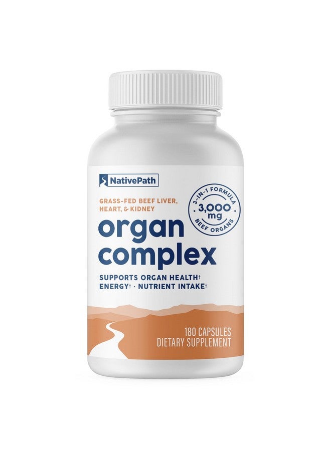 NativePath Grass Fed Beef Organ Complex - Liver, Heart, Kidney Supplement for Energy & Immune Support - New Zealand Sourced, 30 Servings - Image 1