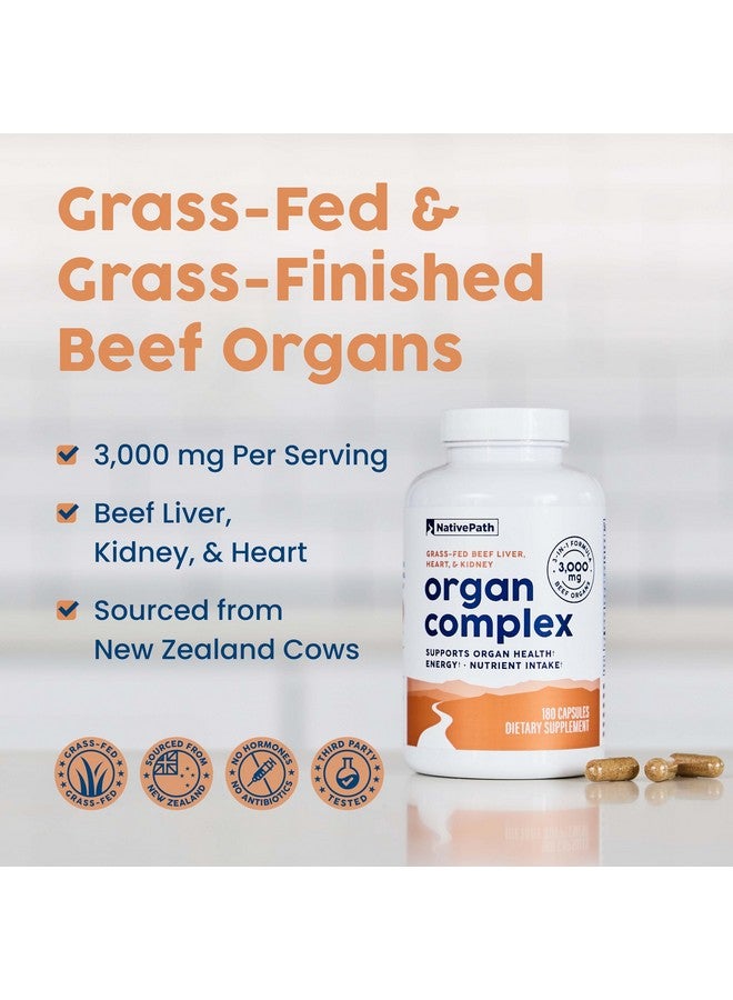 NativePath Grass Fed Beef Organ Complex - Liver, Heart, Kidney Supplement for Energy & Immune Support - New Zealand Sourced, 30 Servings - Image 3