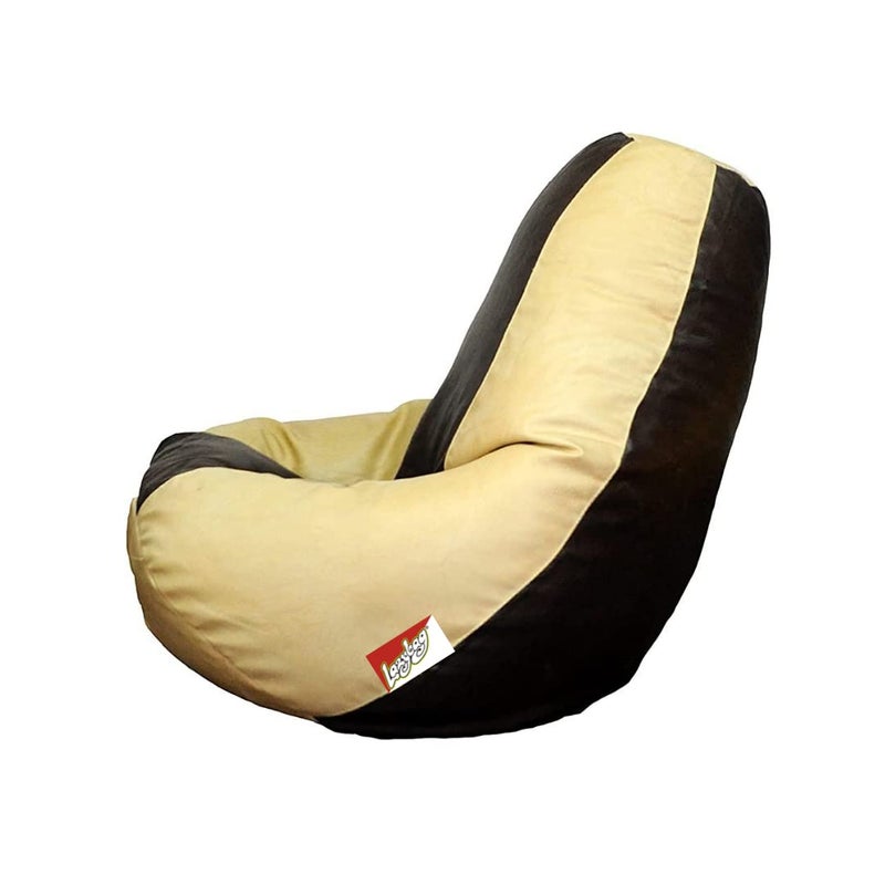 LAZYBAG Bean Bag Chair Furniture for Kids XXXL Bean Bag Cover Playing Video Games or Relaxing for classrooms daycares Libraries or Work from Home Beige and Maroon 3XL Size - Image 3