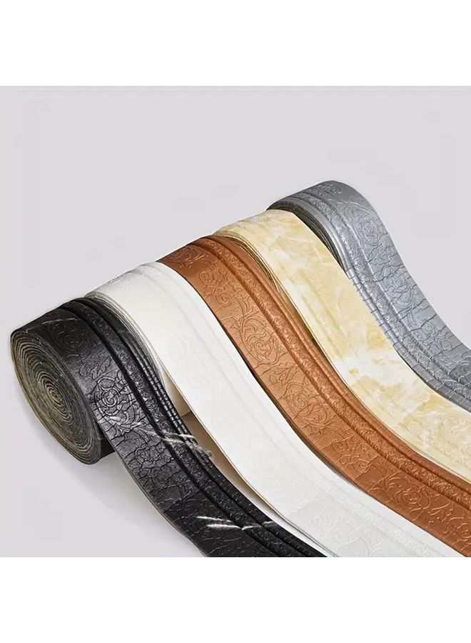 Self Adhesive Foam Tape 393.7 Inch Peel Stick Baseboard Copper Color Durable - Image 3