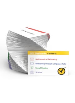 GED Test Prep Flash Cards 2023-2024: GED Flashcard Study Guide with Practice Test Questions for All Subjects [Full Color Cards]  - Image 3