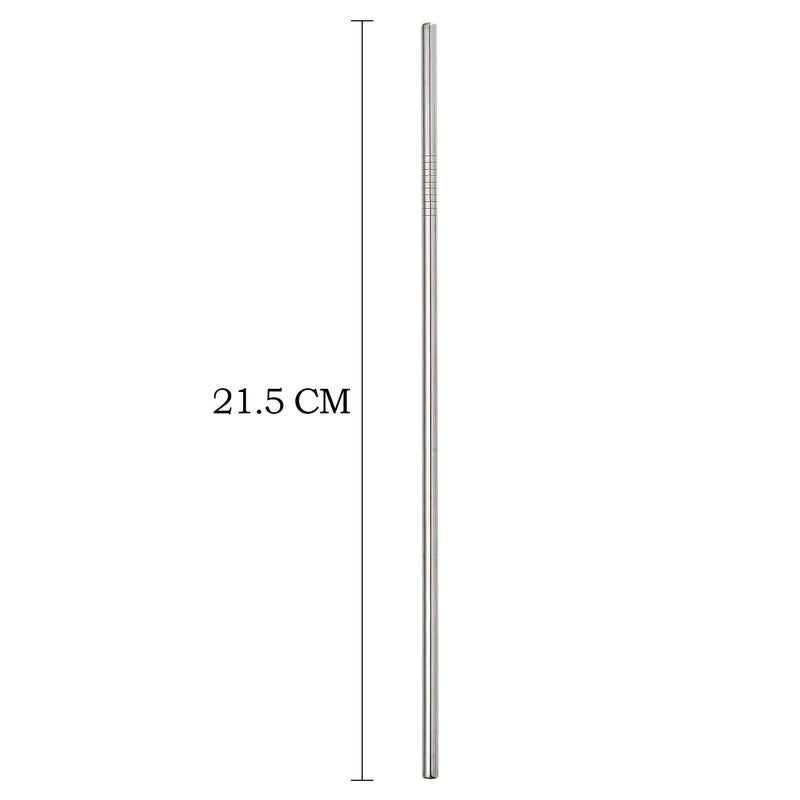 MADHYA Metal Straws Stainless Steel Straws 10.5" Drinking Straws Reusable, Perfect for Cocktail, for Yeti, Trail, Tumblers, Bars, moothies, Milkshakes, Juice, Tea (4 Straight Straw) - Image 2