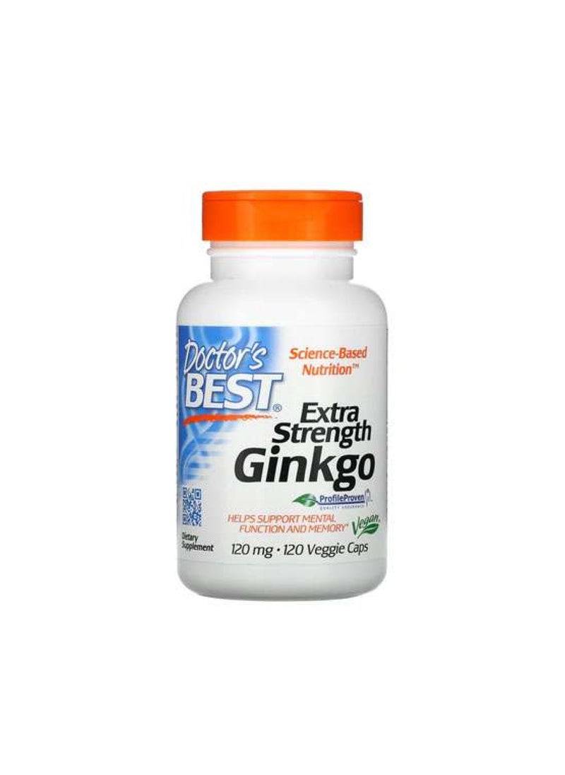 Doctor's BEST Extra Strength Ginkgo 120mg – 120 Capsules 