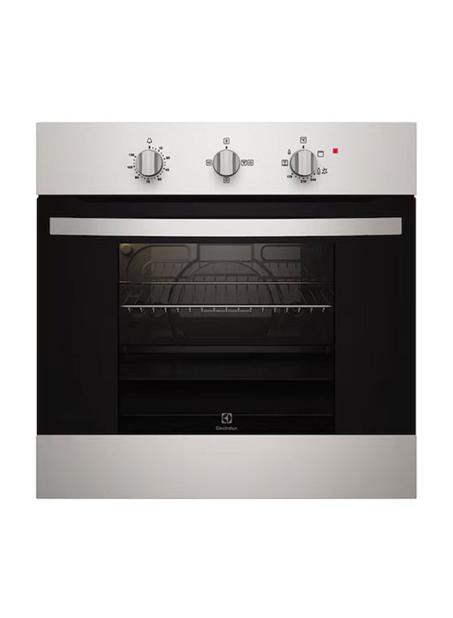 Electrolux 60cm Premium Built-In Gas Oven, 68L XL Oven Capacity With Rotisserie Turnspit, Child Lock, Flame Safety Device, Removable Door, Cooling Fan, Double Glazed Door, UltimateTaste300 EOG1102COX Stainless Steel With Antifinge - Image 1