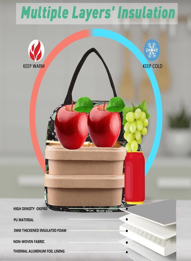 VLM Lunch Bag for Adults,Lunch Box for Women Men，Reusable Insulated Lunch Tote，Small Leakproof Cute Lunch Cooler with High Capacity for Work,Picnic,Camping - Image 4