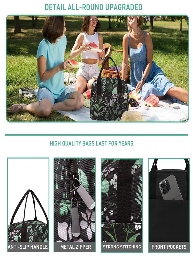 VLM Lunch Bag for Adults,Lunch Box for Women Men，Reusable Insulated Lunch Tote，Small Leakproof Cute Lunch Cooler with High Capacity for Work,Picnic,Camping - Image 3
