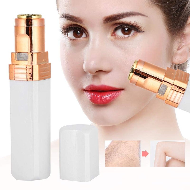 klarako Facial Hair Removal for Women, Painless Hair Shaver Remover Face Hair Remover Epilator for Face Lips Bikini and Full Body Hair Trimmer for Women(White) - Image 1
