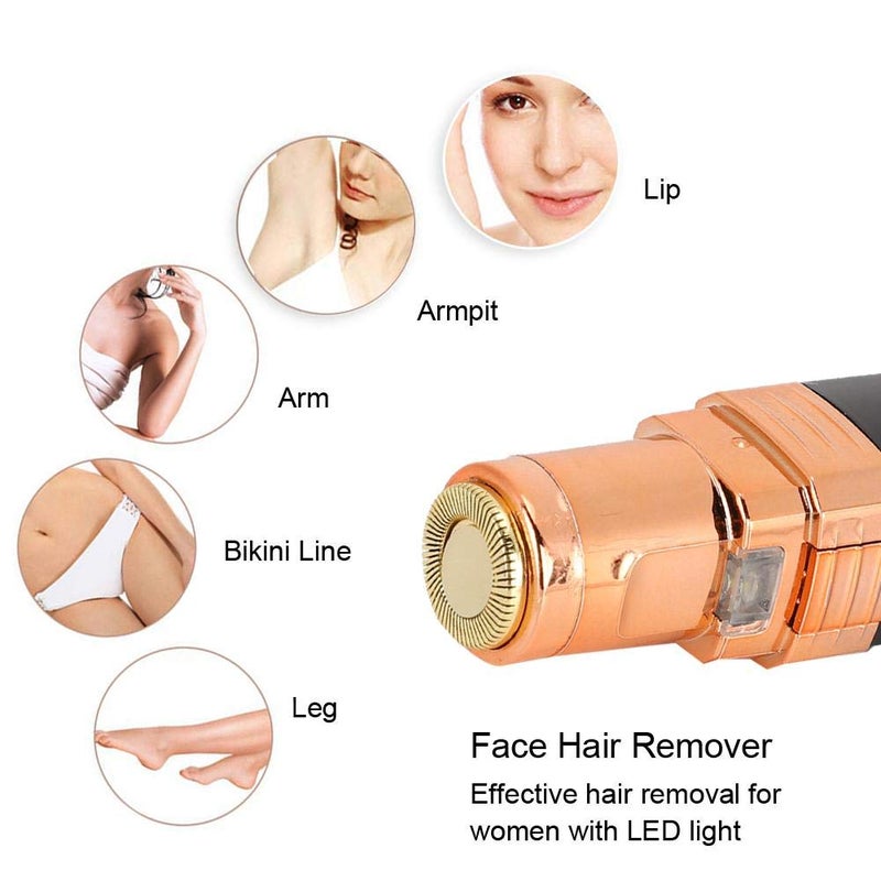 klarako Facial Hair Removal for Women, Painless Hair Shaver Remover Face Hair Remover Epilator for Face Lips Bikini and Full Body Hair Trimmer for Women(White) - Image 5
