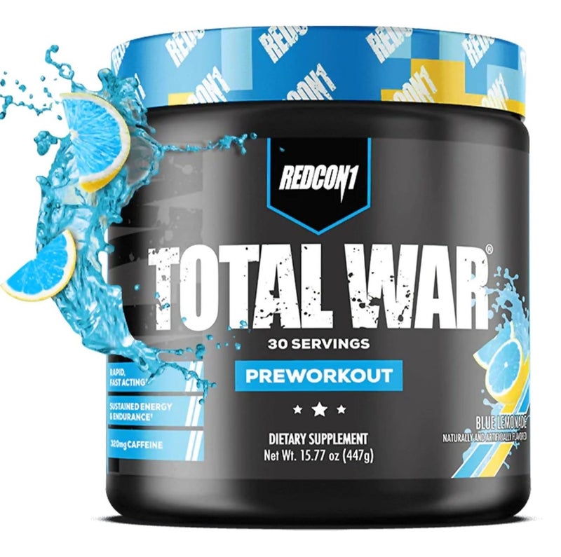 REDCON1 Total War pre-workout - Blue Lemonade - (30 Servings ) - Image 1