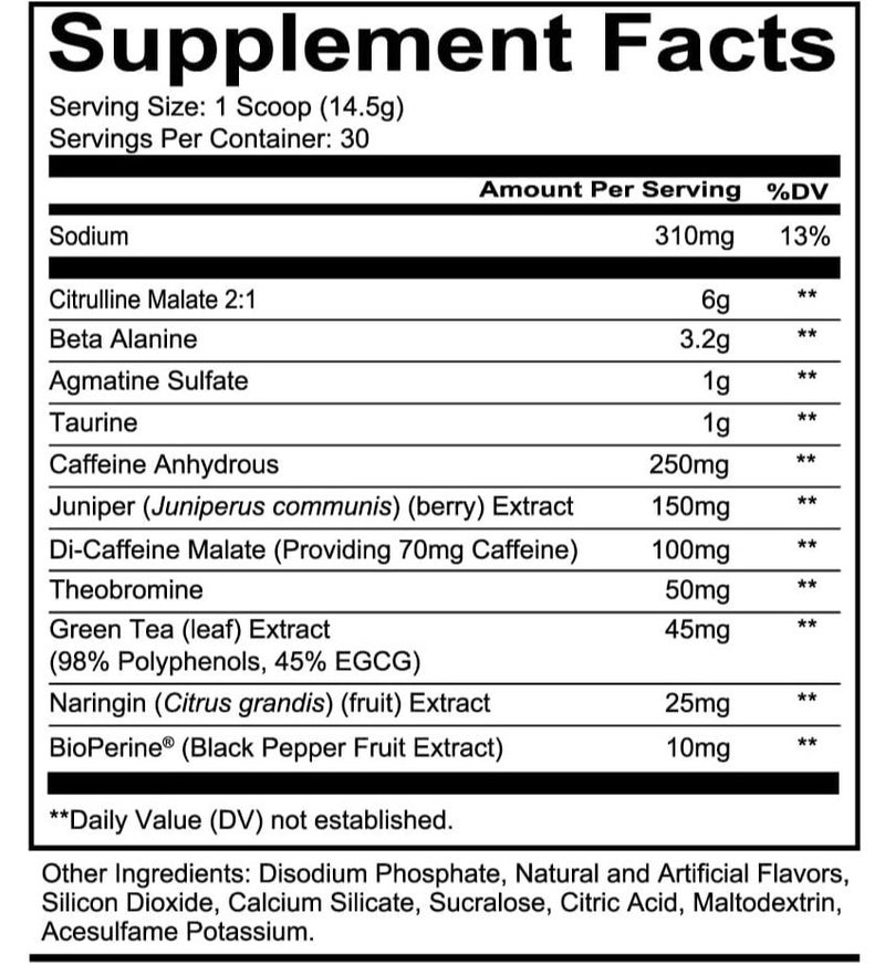 REDCON1 Total War pre-workout - Blue Lemonade - (30 Servings ) - Image 2