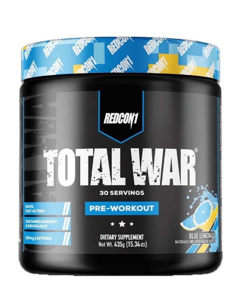 REDCON1 Total War pre-workout - Blue Lemonade - (30 Servings ) - Image 3