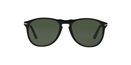 Persol PO9649S Aviator Sunglasses, Black/Green, 55 mm - Image 1