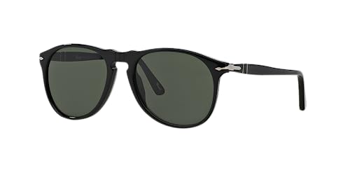 Persol PO9649S Aviator Sunglasses, Black/Green, 55 mm - Image 3