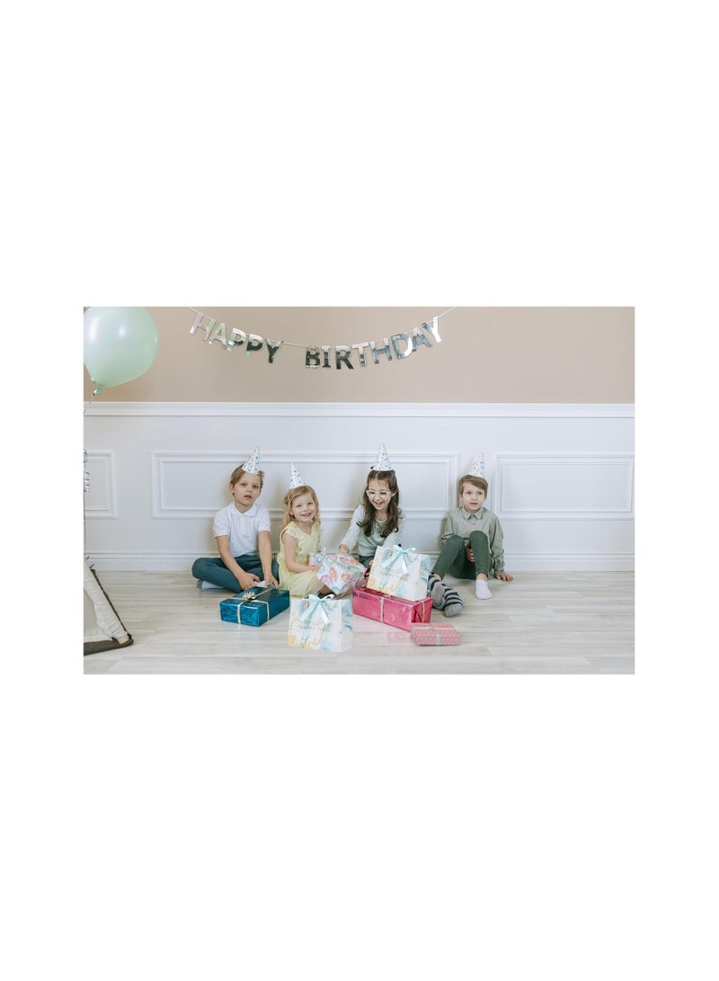 Zikra 12Pack Medium Gift Bags with Handles, 9.8 * 7.8 * 4.7 Inch Marble Gift Bags with Ribbon, Fancy Small Gift Bags for Favors, Wedding, Baby Shower, Birthday, Kraft Gift Bags for Clothes, Retail Bags - Image 5