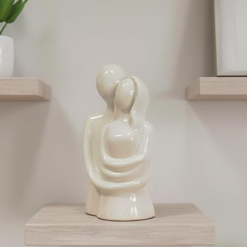 CraftVatika Hugging Couple Showpiece, Modern Home Decoration Items for Living Room, Gift for Anniversary,Valentine,Wedding, Mens Women,Table Top Decoration Items for Bedroom, Drawing Room - Image 3