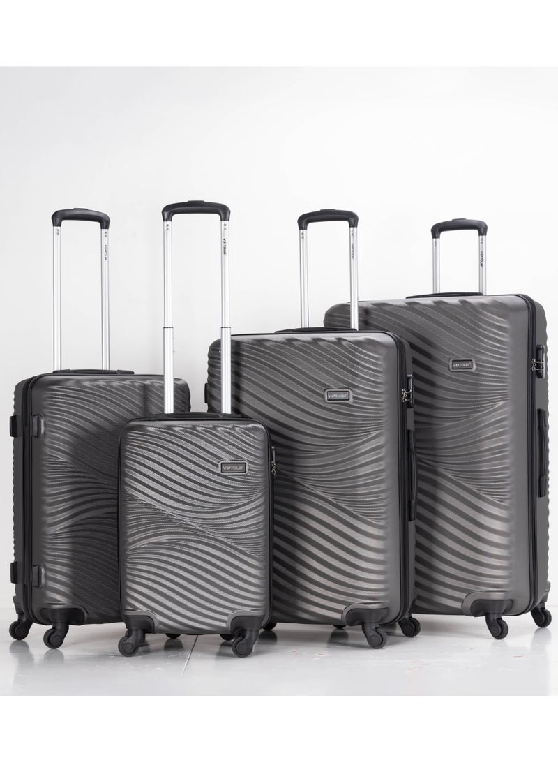 VIPTOUR - Set of 4 ABS Trolley Luggage With Number Lock 20,24,28,32 Inches - Image 1