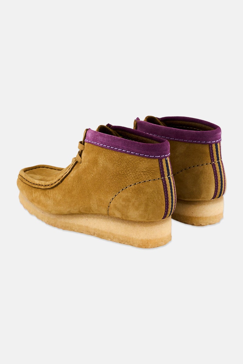 clarks Women Standard Wallabee Boot Lace Up Casual Shoes, Tan - Image 2