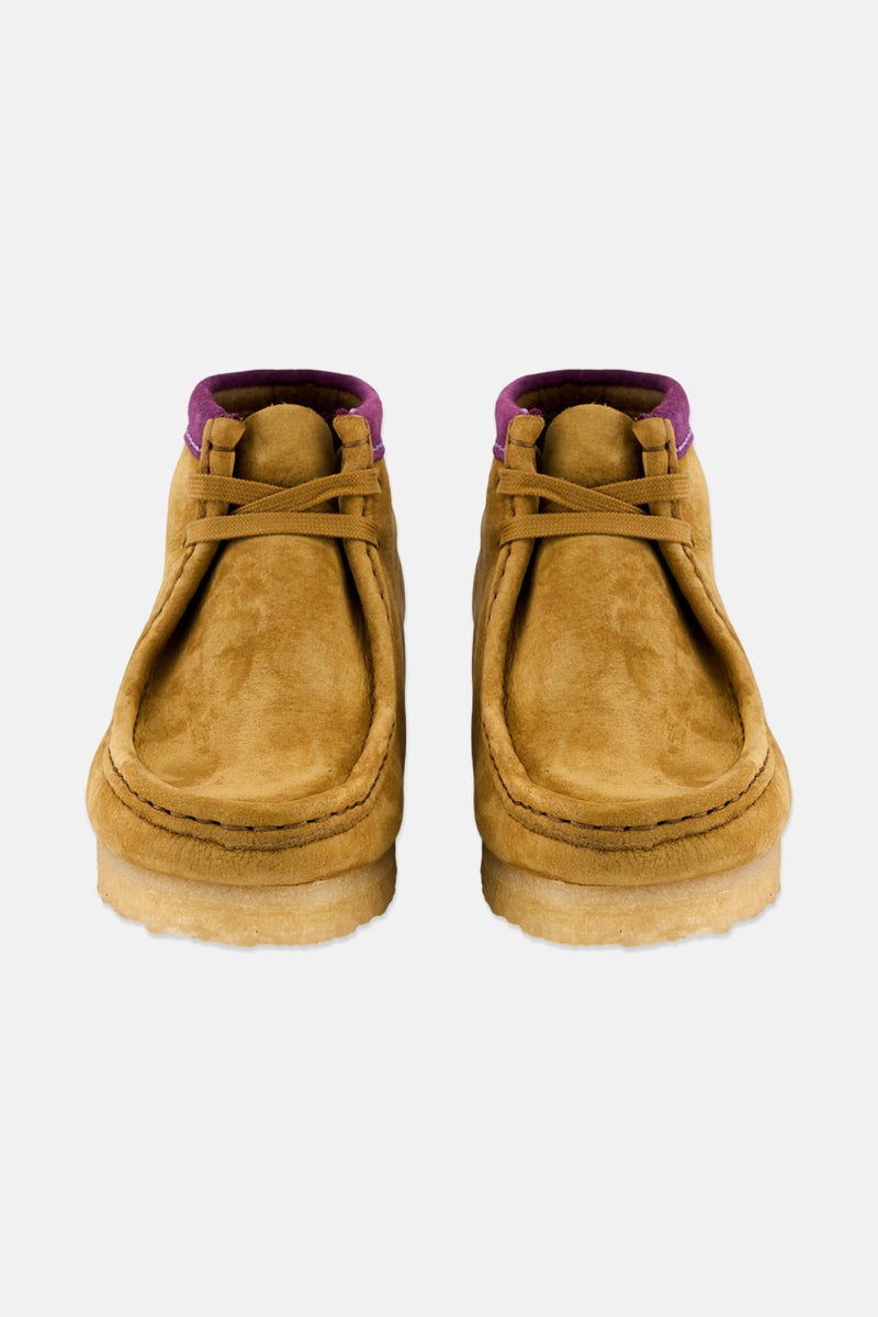 clarks Women Standard Wallabee Boot Lace Up Casual Shoes, Tan - Image 3
