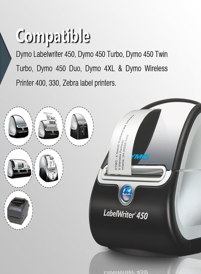 بيتكي BETCKEY - ملصقات متعددة الأغراض متوافقة مع DYMO 30330 (3/4 بوصة × 2 بوصة) - متوافقة مع DYMO Labelwriter 450 و 4XL، لا تناسب 550 و 5XL [10 لفات / 5000 ملصق] - Image 4