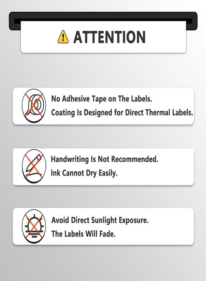 بيتكي BETCKEY - ملصقات متعددة الأغراض متوافقة مع DYMO 30330 (3/4 بوصة × 2 بوصة) - متوافقة مع DYMO Labelwriter 450 و 4XL، لا تناسب 550 و 5XL [10 لفات / 5000 ملصق] - Image 5